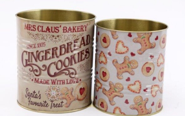 Gingerbread Men Tins