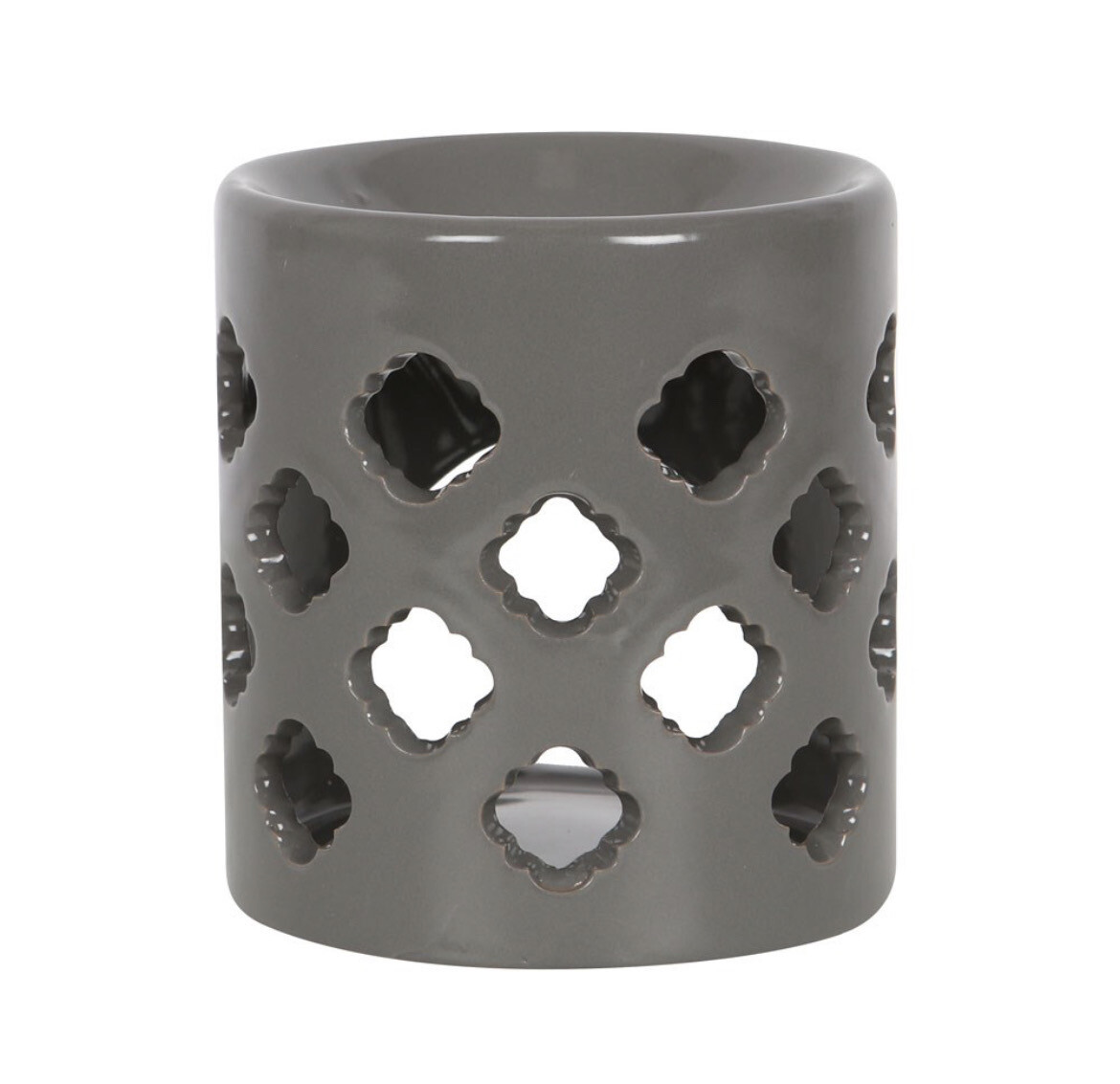 Patterned Cut Out Grey Burner