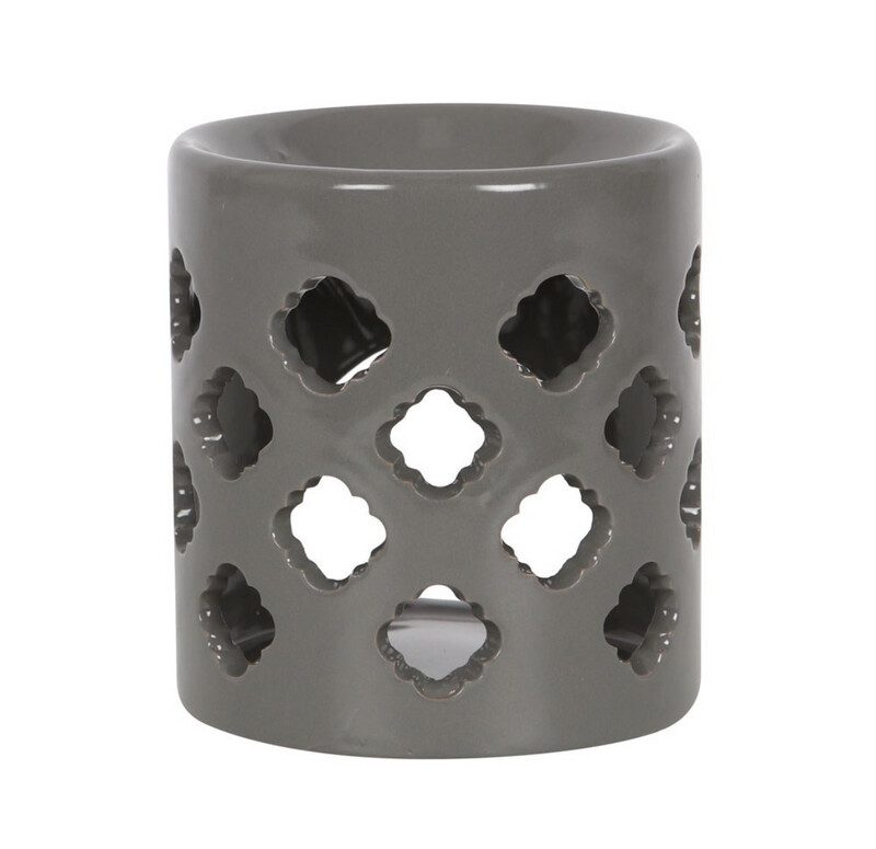 Patterned Cut Out Grey Burner
