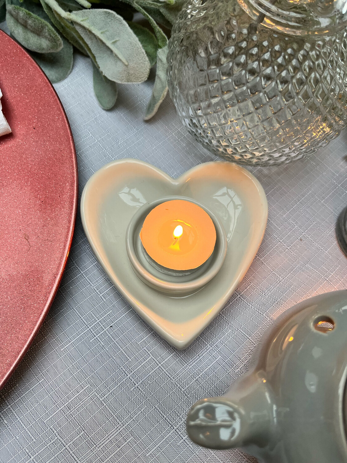 Heart Tea Light Dish