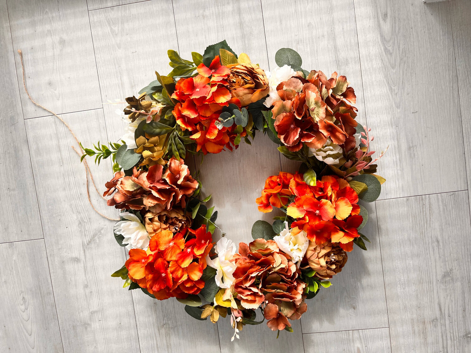 Autumn Hydrangea Wreath