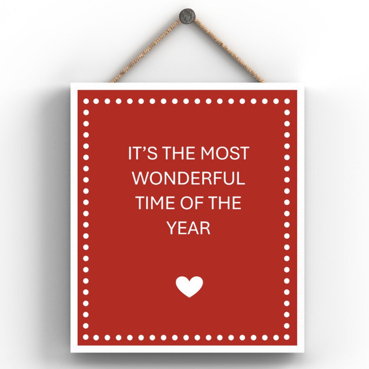Most Wonderful Time Red Sign Most Wonderful Time Red Sign