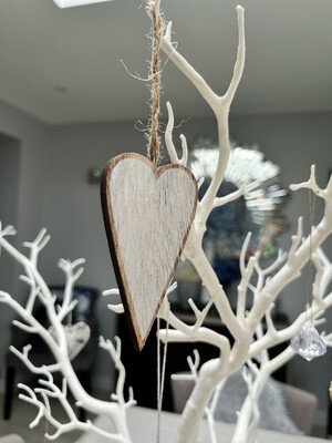 Decorative white trees
