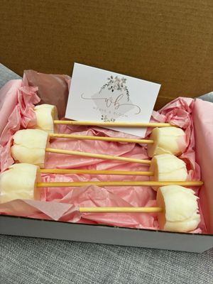 Refill wax melt Bouquet flowers (white)