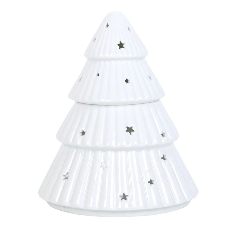 White christmas tree burner