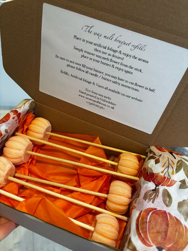 Refill's wax melt Bouquet pumpkins