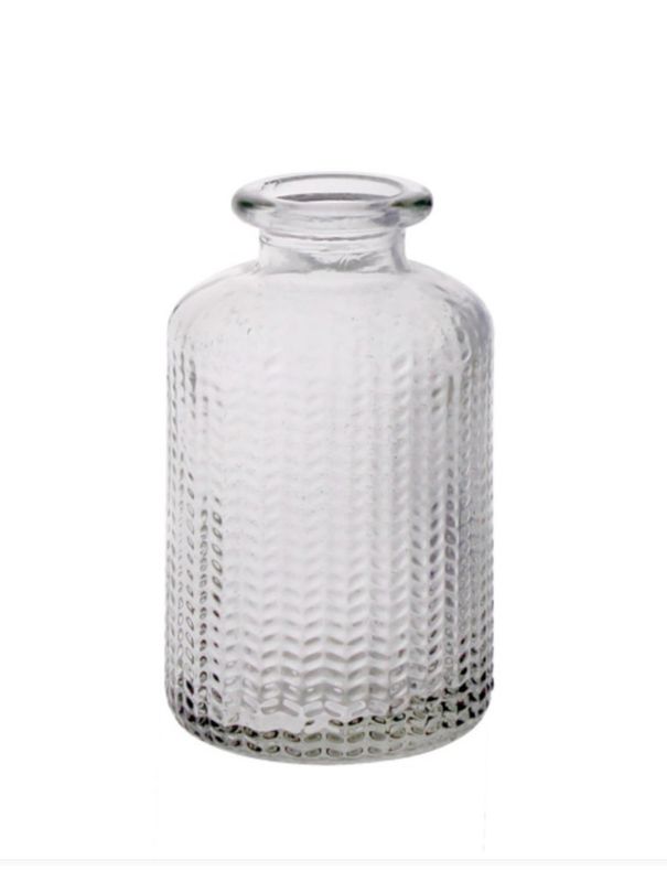 Clear Dimppled diffuser bottle