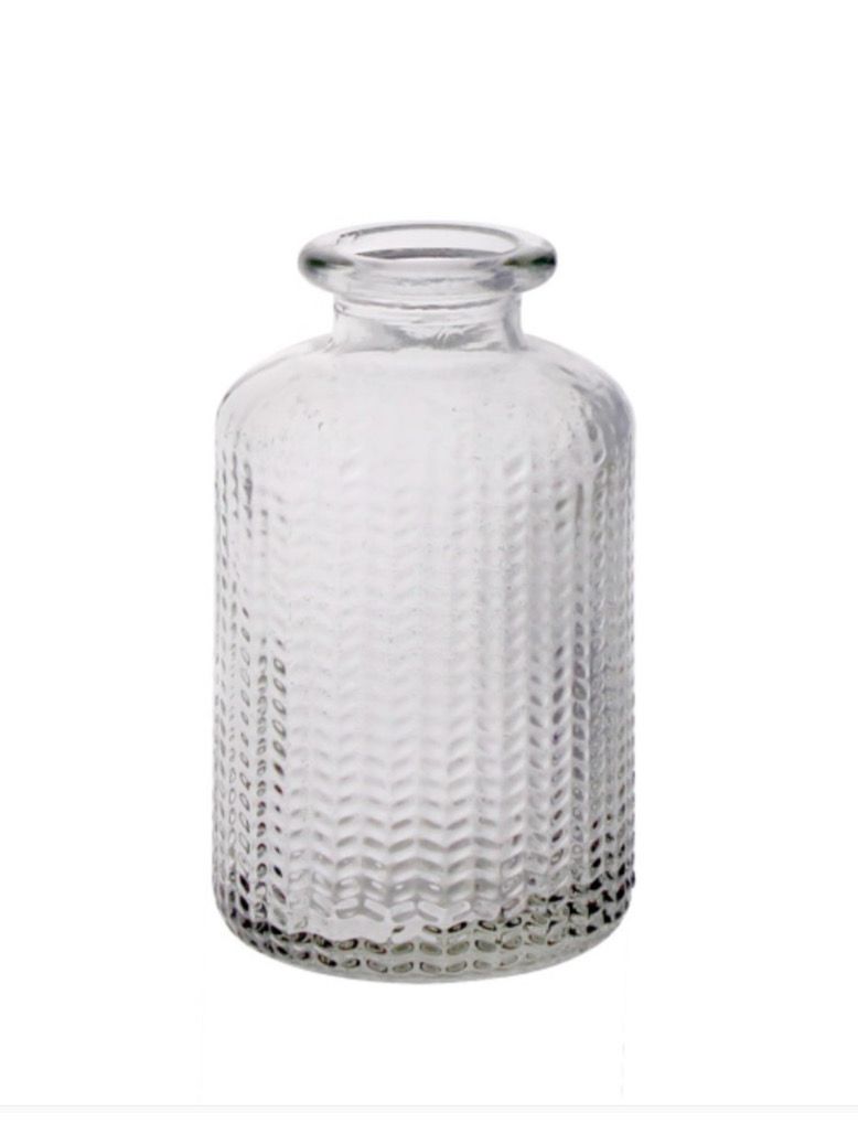 Clear Dimppled diffuser bottle