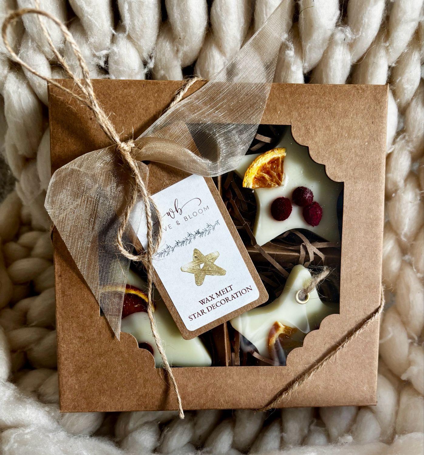 Cranberry , Orange & Cinammon star Decoration Cranberry , Orange & Cinammon star Decoration