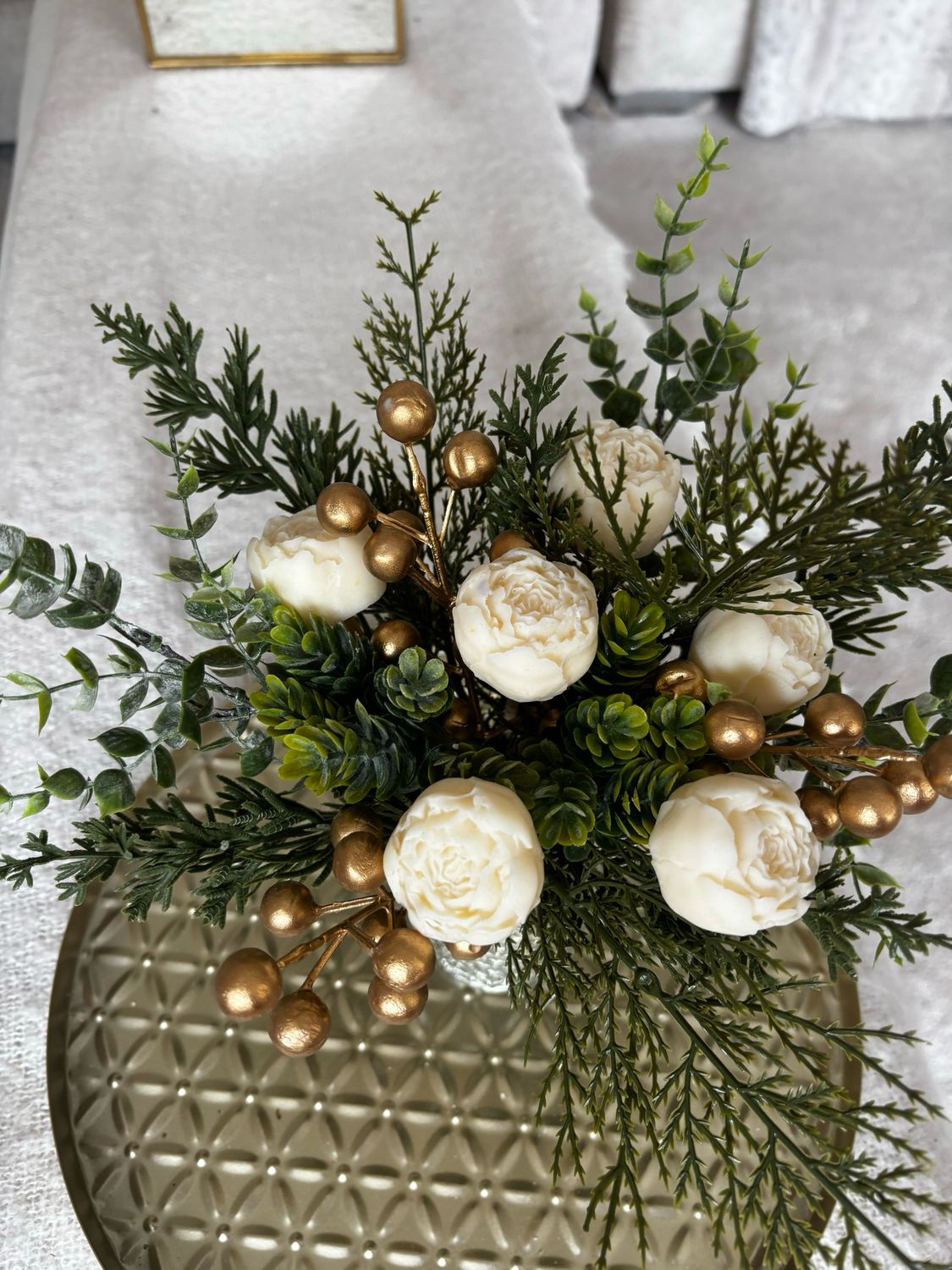 Christmas Wax Melt Bouquet in the vase Enchanted Forest