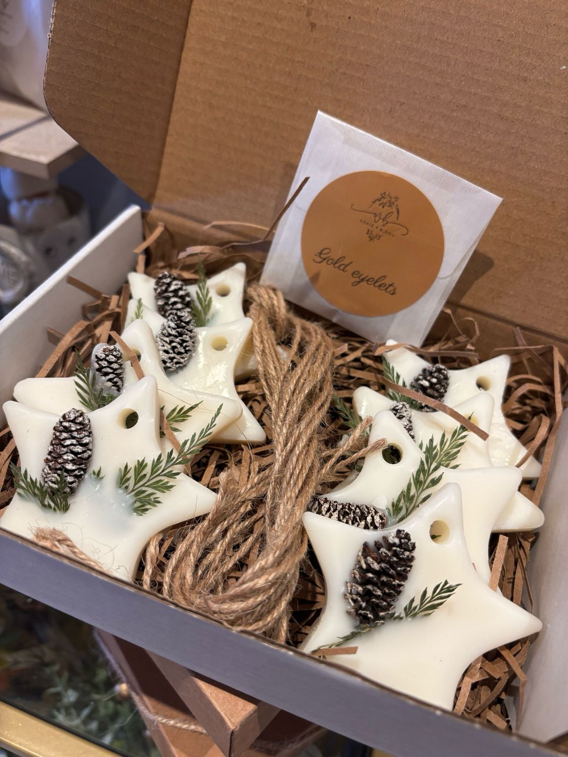 Hanging Wax Melt Stars Enchanted Forest 8 pack Hanging Wax Melt Stars Enchanted Forest 8 pack