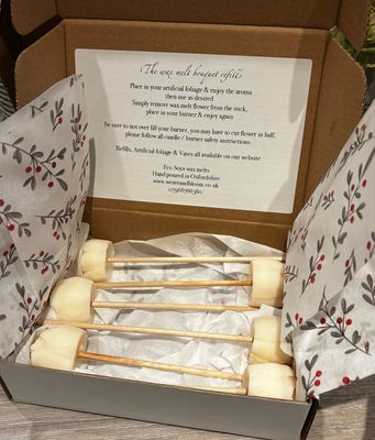 Christmas bouquet wax flower refills