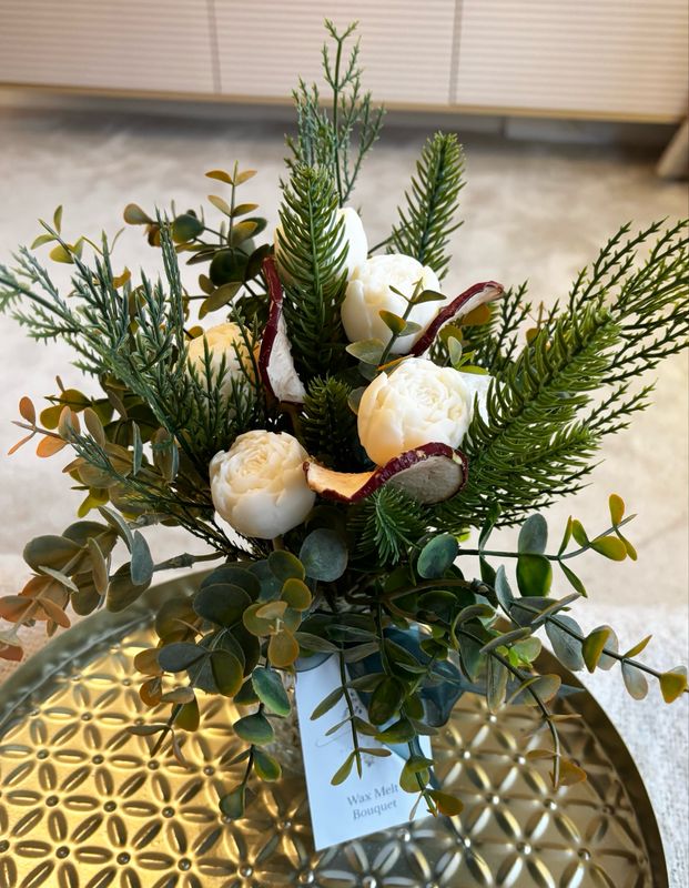 Christmas Wax Melt Bouquet                                         vase collection                                                                        Apple & Cinnamon