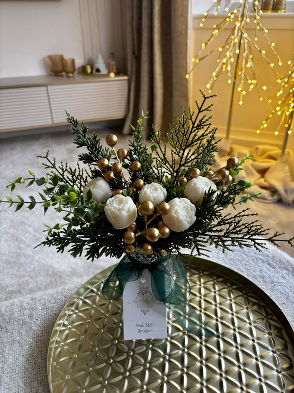 Christmas Wax Melt Bouquet vase collection Enchanted Forest