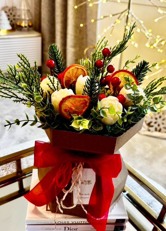 Christmas Wax Melt Bouquet Cranberry, Orange & Cinnamon