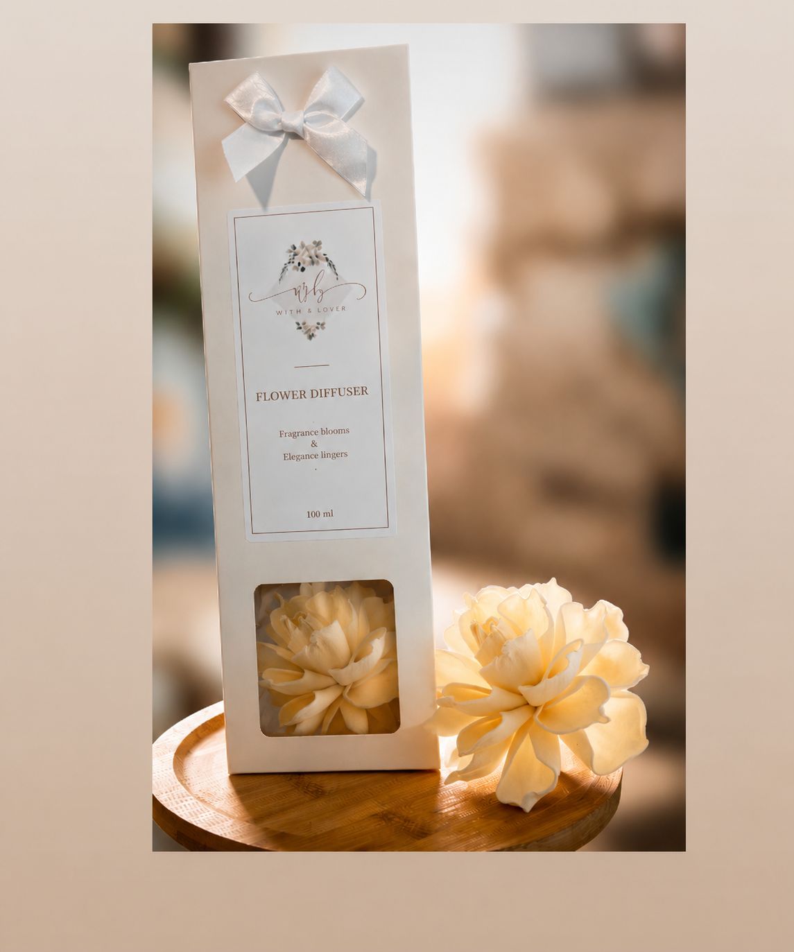 giannia luxury flower reed diffuser home fragrance