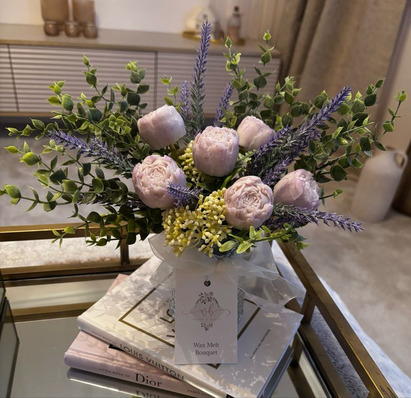 Vase collection  lavender  Wax Melt Bouquet