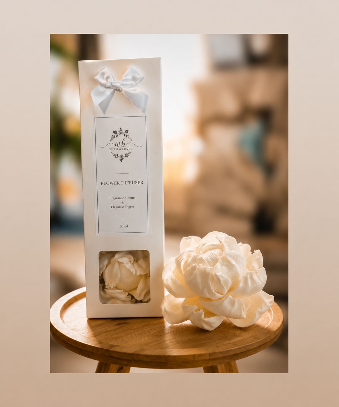 Duchess Peony Flower diffuser Duchess Peony luxury flower reed diffuser home fragrance