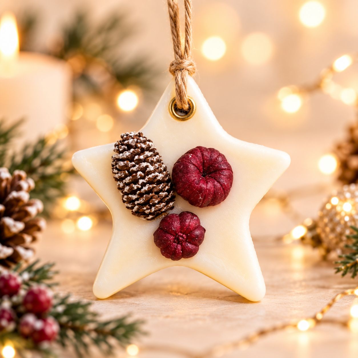Single Hanging Scented Star Winter Berries