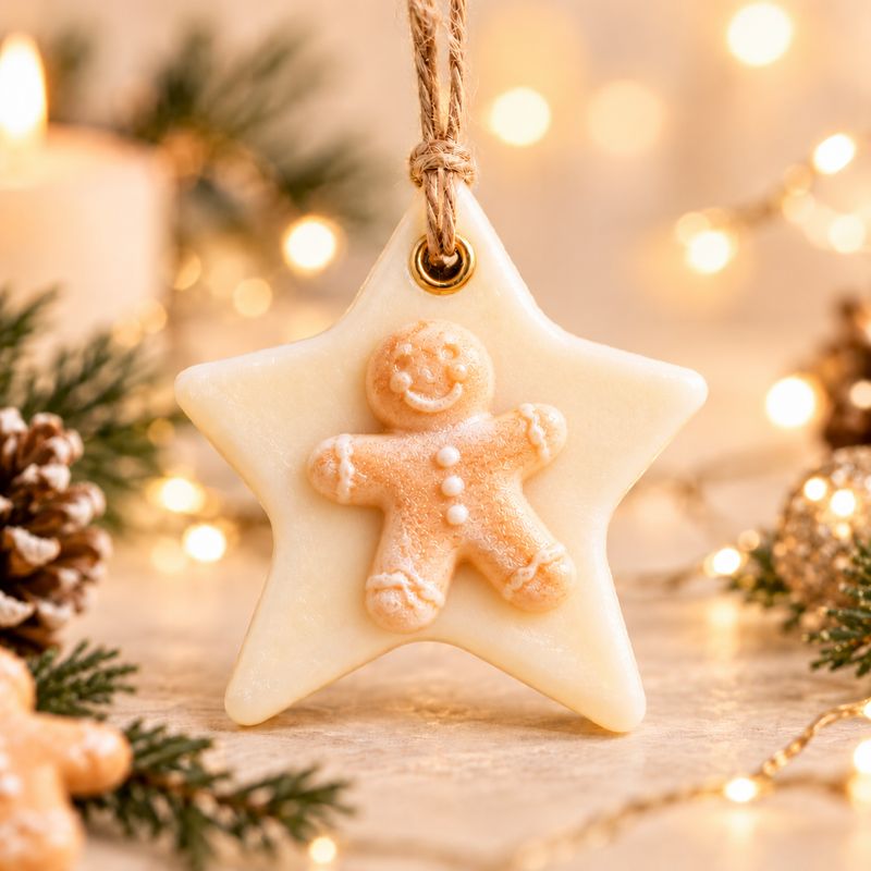 Single Hanging Scented Star Gingerbread