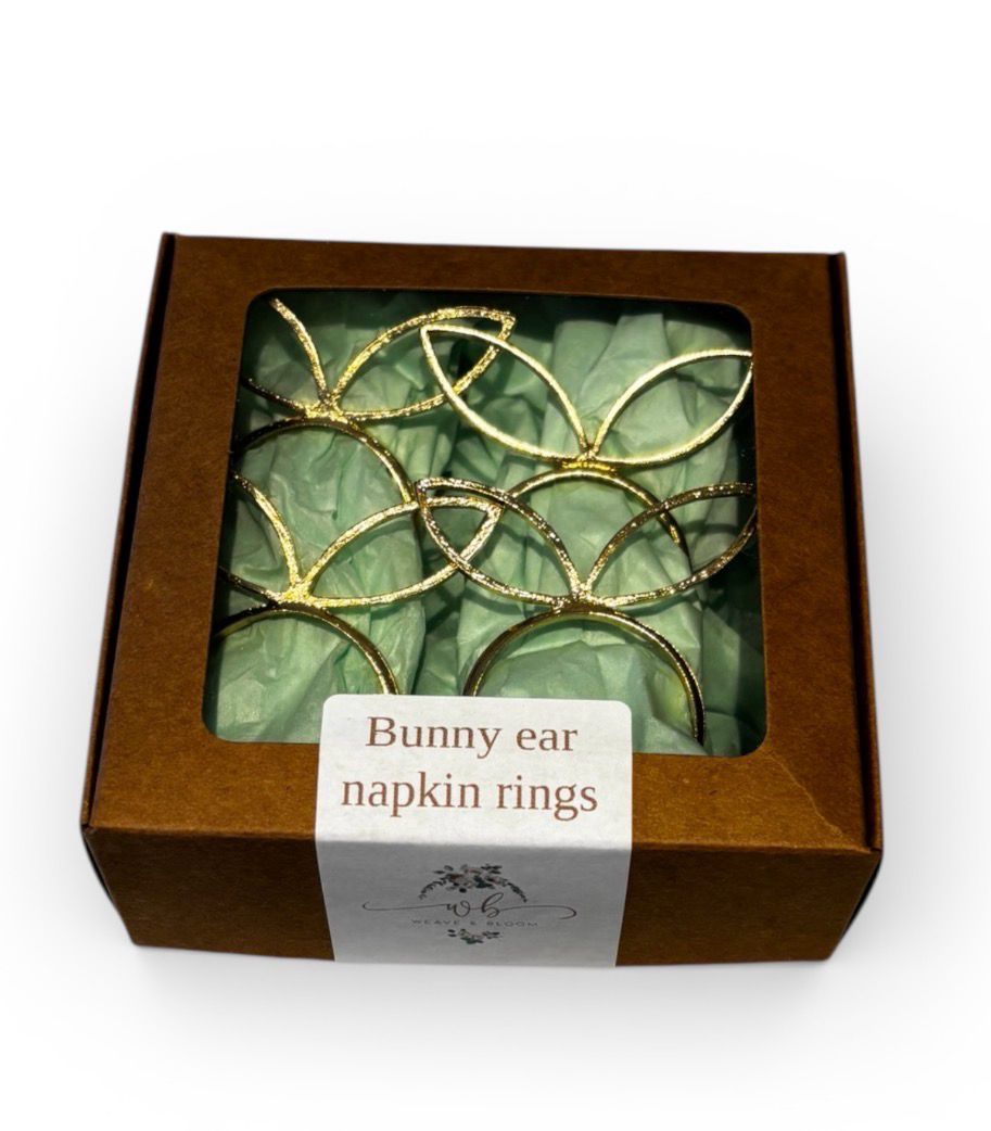 Bunny ear napkin rings