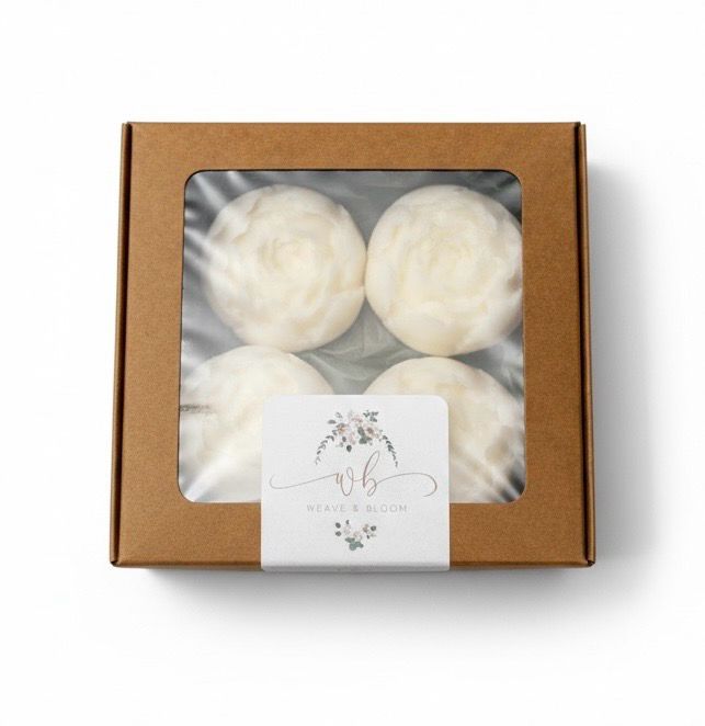 White wax melt Flowers