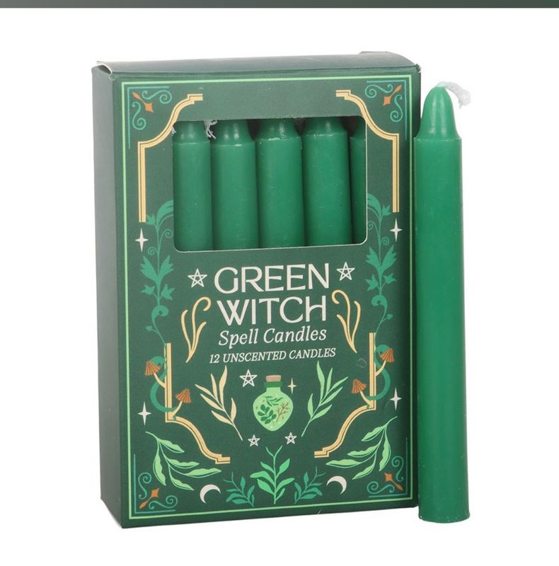 Green Witch Spell Candles