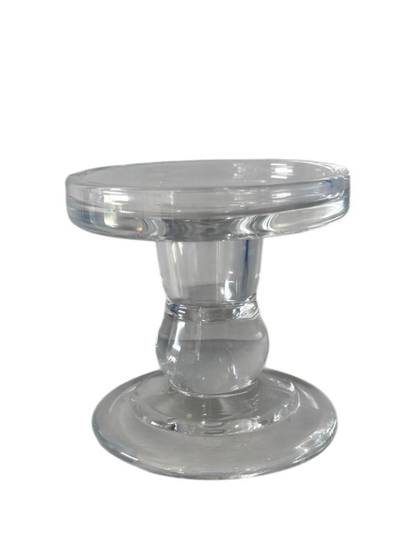 Glass pedastal , pillar candle stand