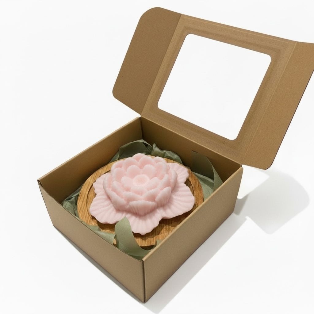 Hibiscus wax melt coaster room freshener (pink) Hibiscus wax melt coaster room freshener (pink)