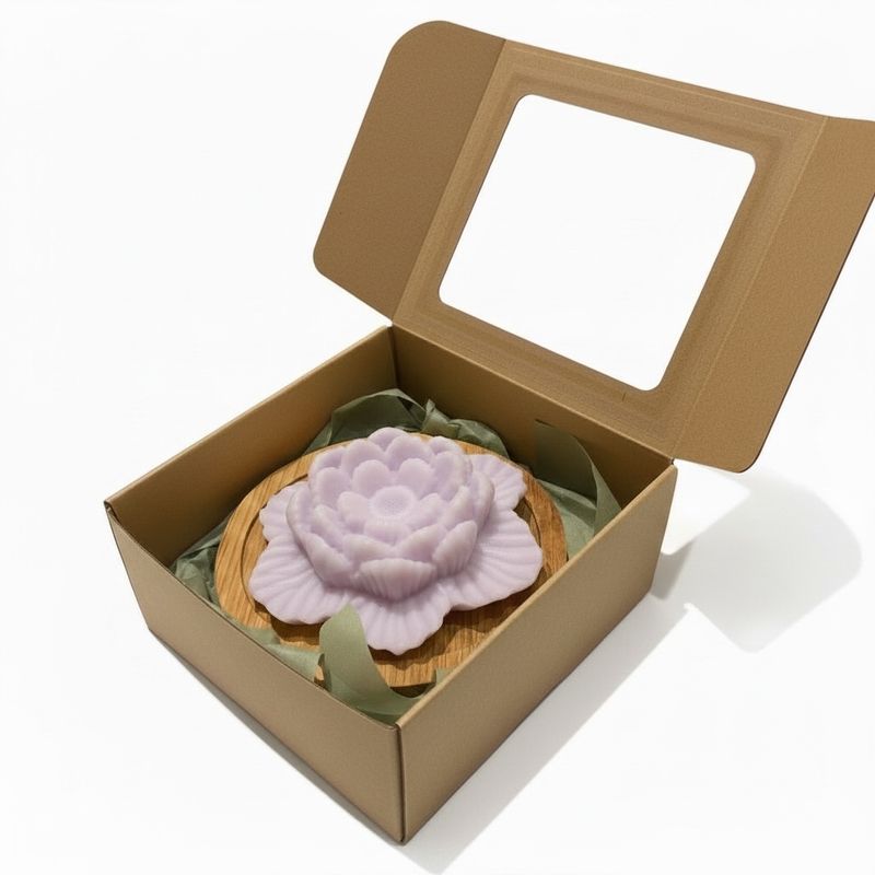 Hibiscus wax melt coaster room freshener (purple) Hibiscus wax melt coaster room freshener (purple)