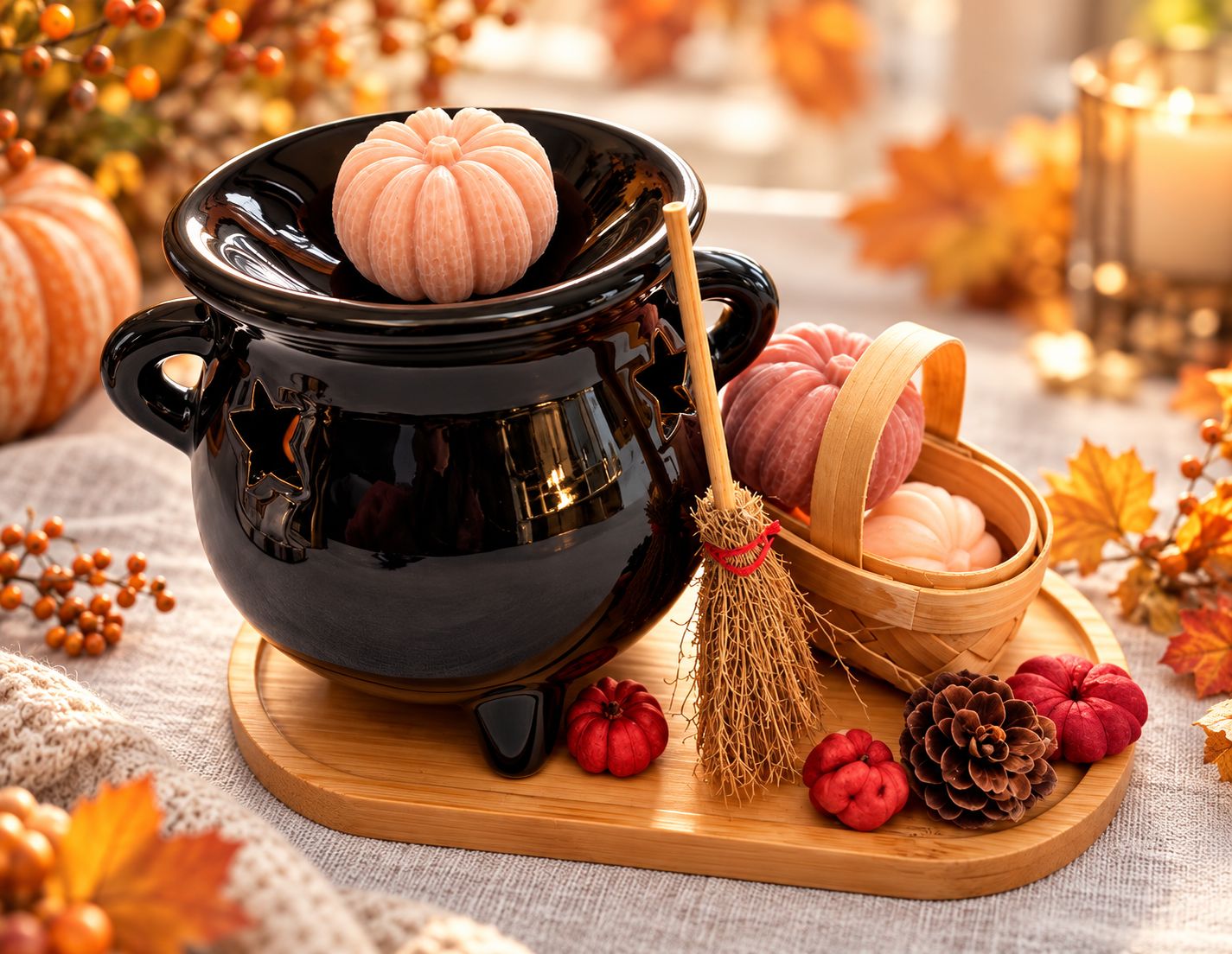 The Pumpkin Patch Cauldron – Autumn Wax Melt Gift Set The Pumpkin Patch Cauldron – Autumn Wax Melt Gift Set