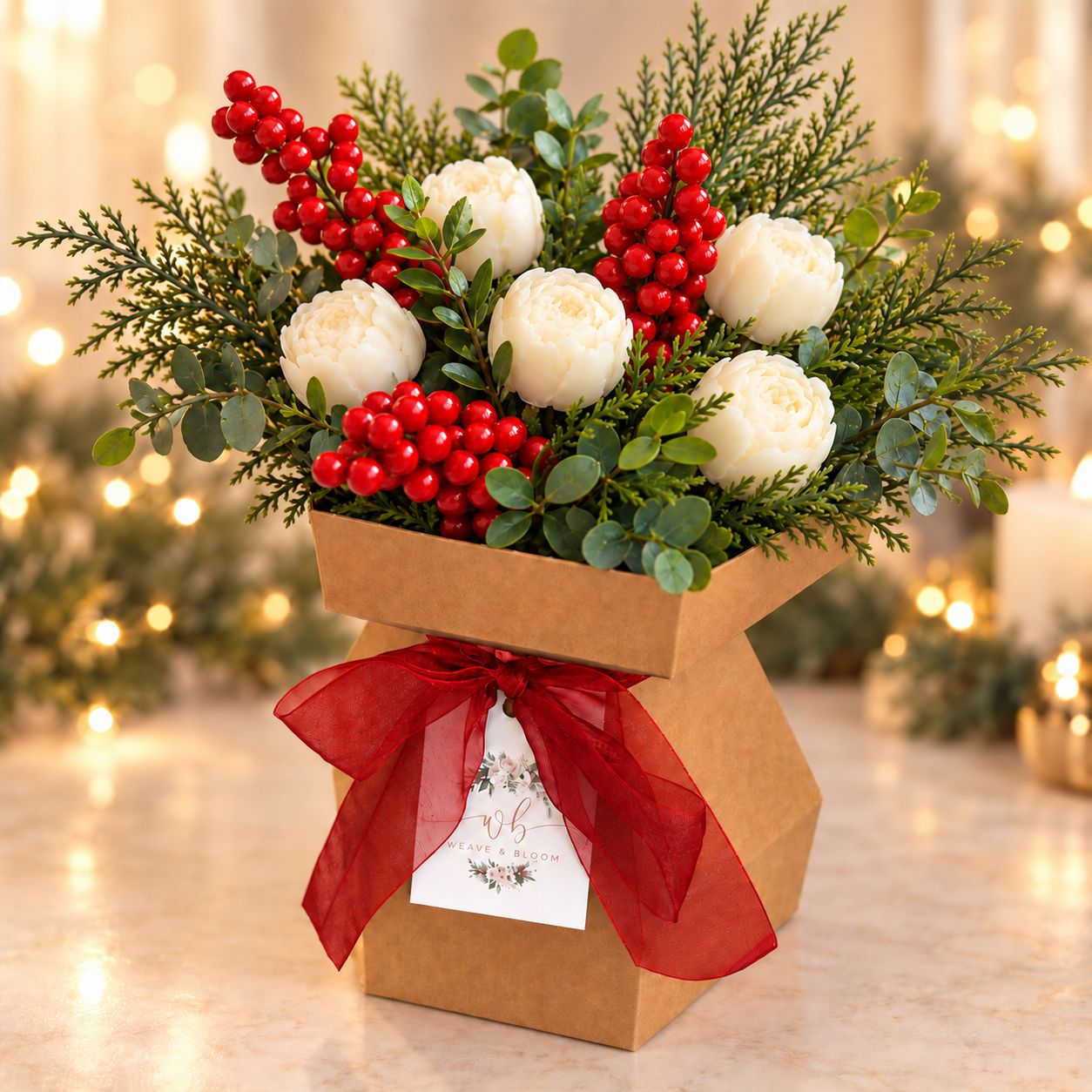 Christmas Wax Melt Bouquet winter berries Christmas Wax Melt Bouquet winter berries