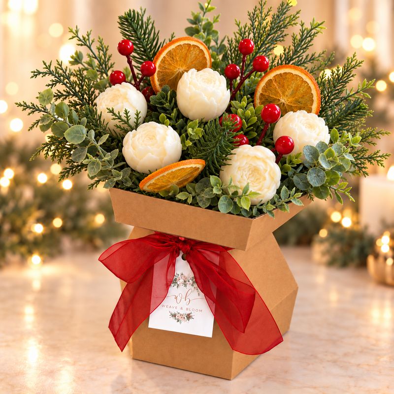 Christmas Wax Melt Bouquet Cranberry, Orange & Cinnamon