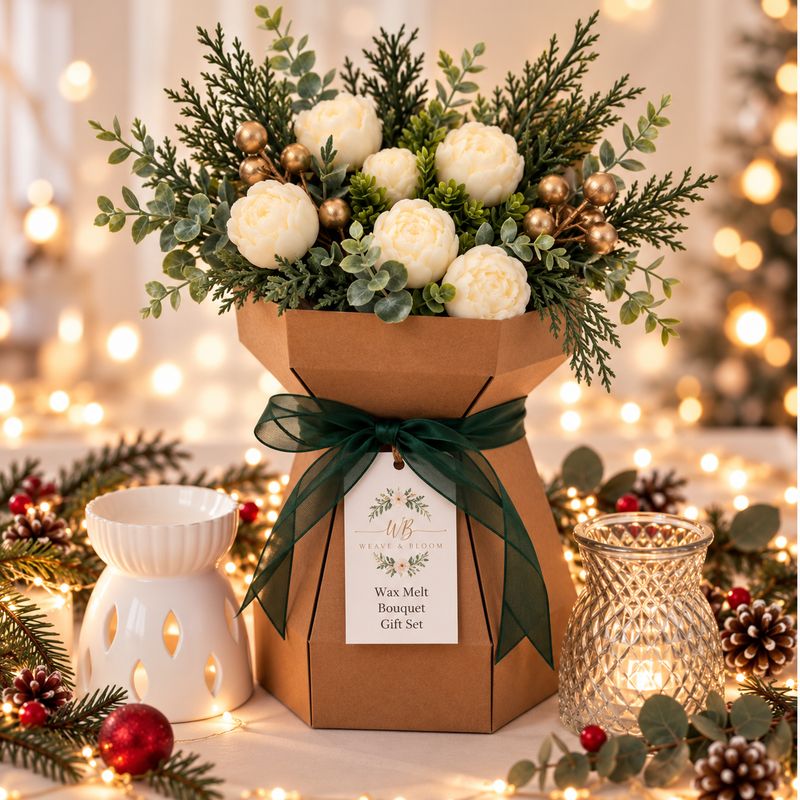 Christmas Wax Melt Bouquet Gift Set Enchanted forest
