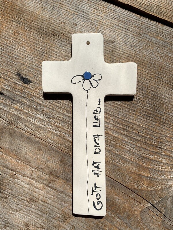 Kreuz-Gott hat dich lieb-mittelblau