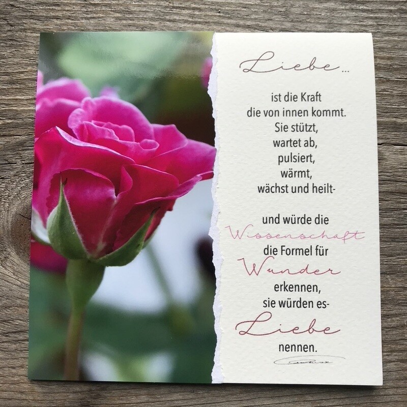 Karte &quot;Liebe &amp; Hochzeit&quot;