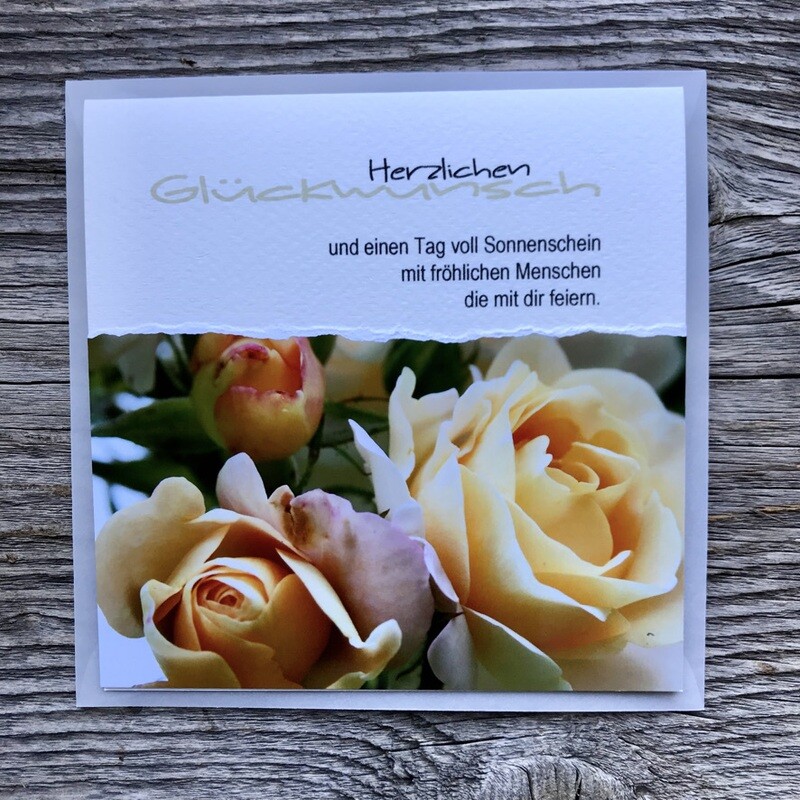 Karte &quot;Glückwünsche&quot;