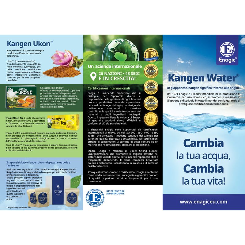 Opuscoli Enagic pieghevoli - 100 pz