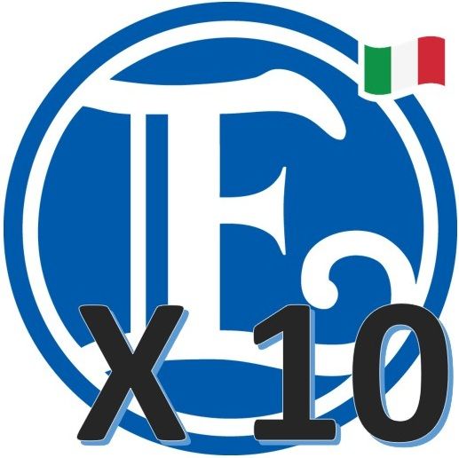 Sticker Enagic Italy (5x5 cm) - 10 pz
