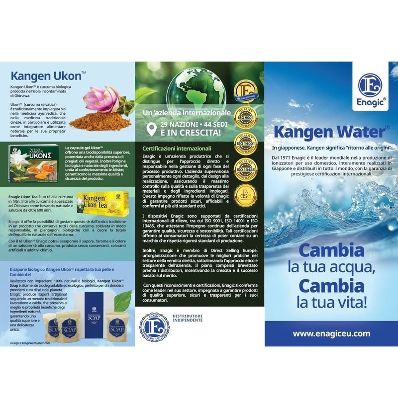 Opuscoli Enagic pieghevoli - 100 pz