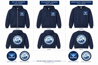 Muirlands Sweatshirt (Navy Blue) (Can also be worn during PE)