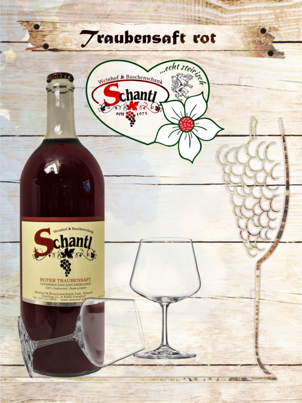 Traubensaft rot   Natur pur!