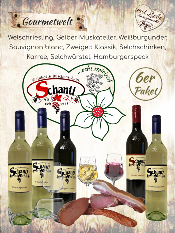 6er Wein Gourmet-Paket