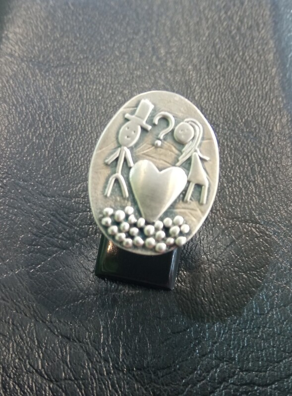 Ring 925° silver do you love me