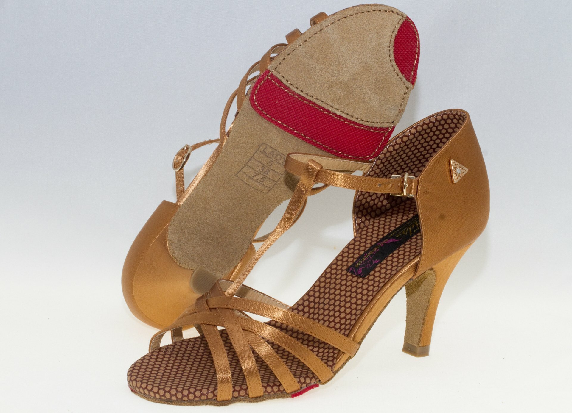 Chaussures de danse femme Latino américaine Sandales femme avec Talon  élégants Black, Brown,Red,Gold,35-41, or, 32 : : Mode