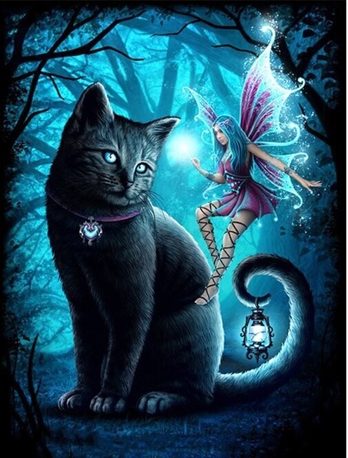 Diamond Painting Vollbild 30x40 mit eckigen Steinen