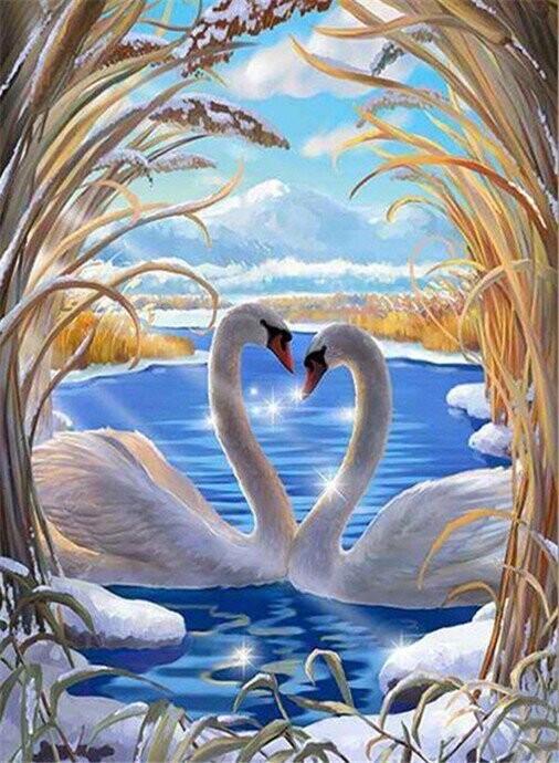 Diamond Painting Vollbild 30x40 mit eckigen Steinen