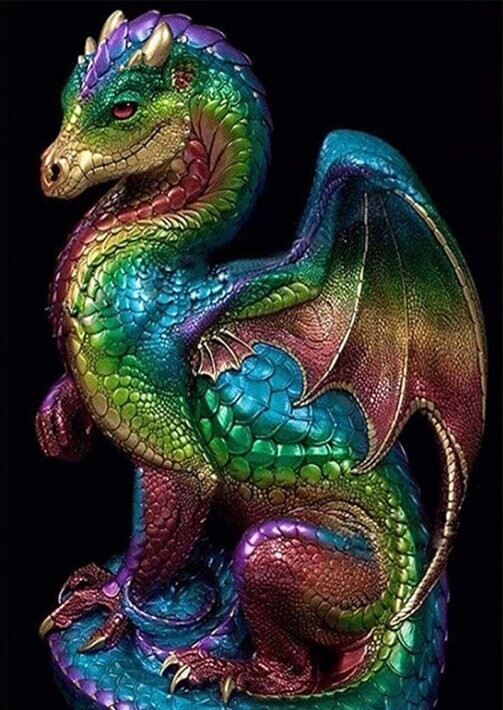 Diamond Painting Vollbild 30x40 mit eckigen Steinen