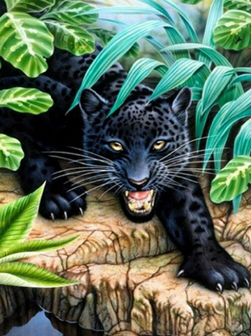 Diamond Painting Vollbild 30x40 mit eckigen Steinen