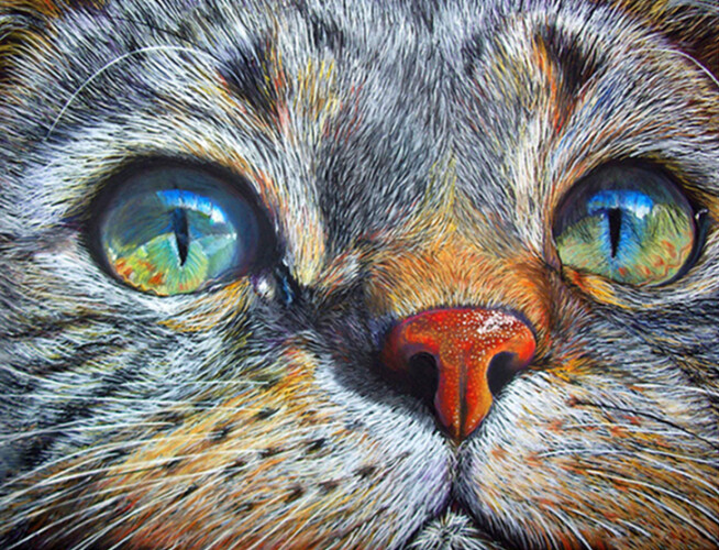 Diamond Painting Vollbild 30x40 mit eckigen Steinen